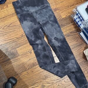 Lululemon full length Black Tie-Dye Leggings